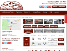 Tablet Screenshot of carsoncitystorage.com